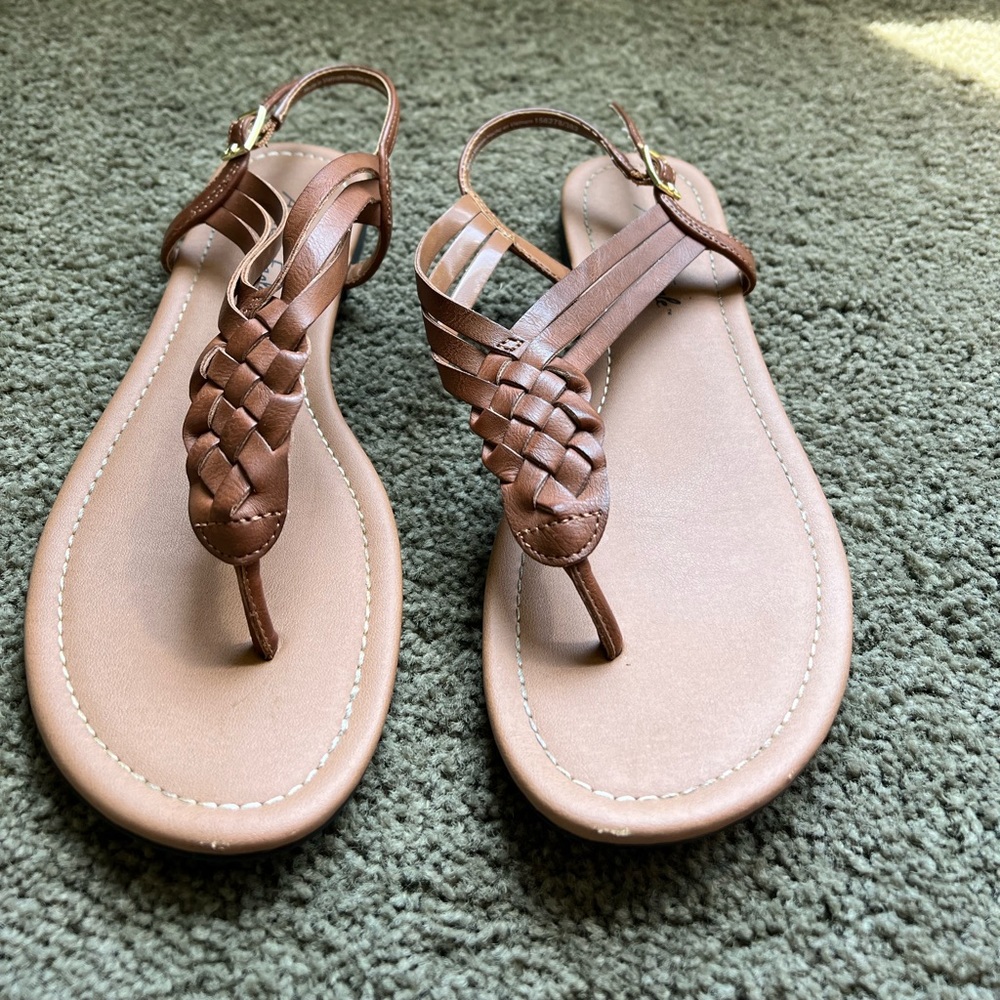 Tan sandals
